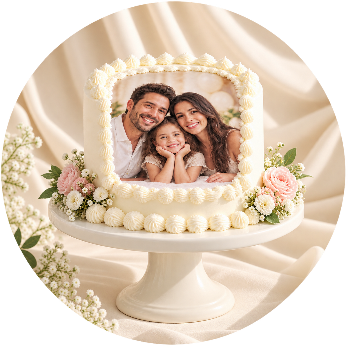 Photo Cake - Ward and Haneen - Buy Flower in hawally, Kuwait