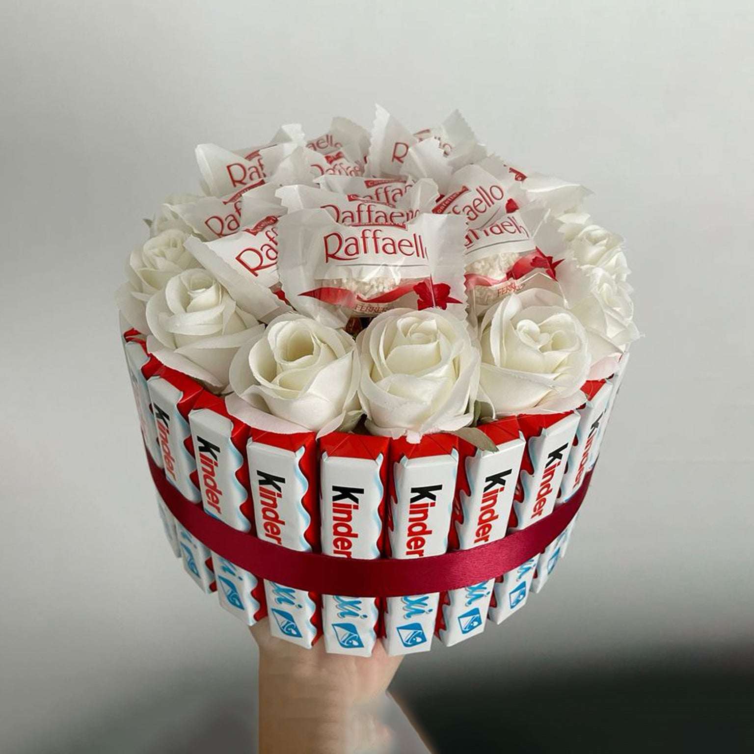 White Rose Raffaello Bouquet - Ward and Haneen - Buy Flower in hawally, Kuwait