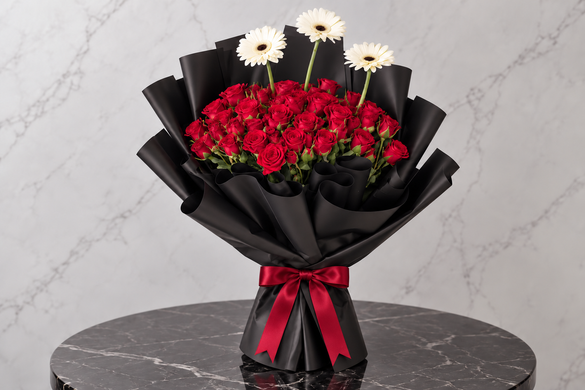 Happy Gerbera Bouquet – Red