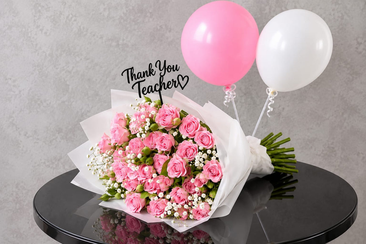 Thank You Teacher Pink