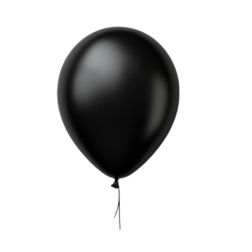 Black Helium Balloon