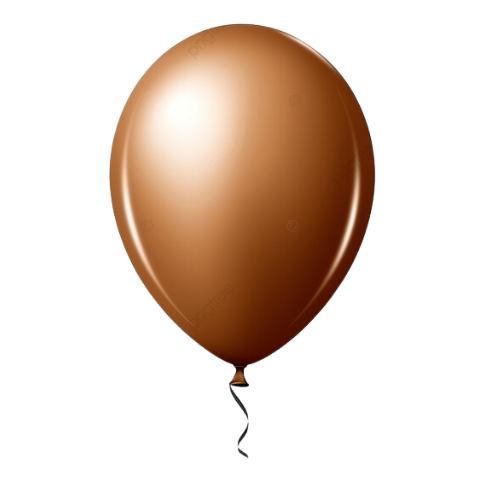 Colorful helium balloon from Ward and Haneen, floating with a shiny surface and vibrant design.