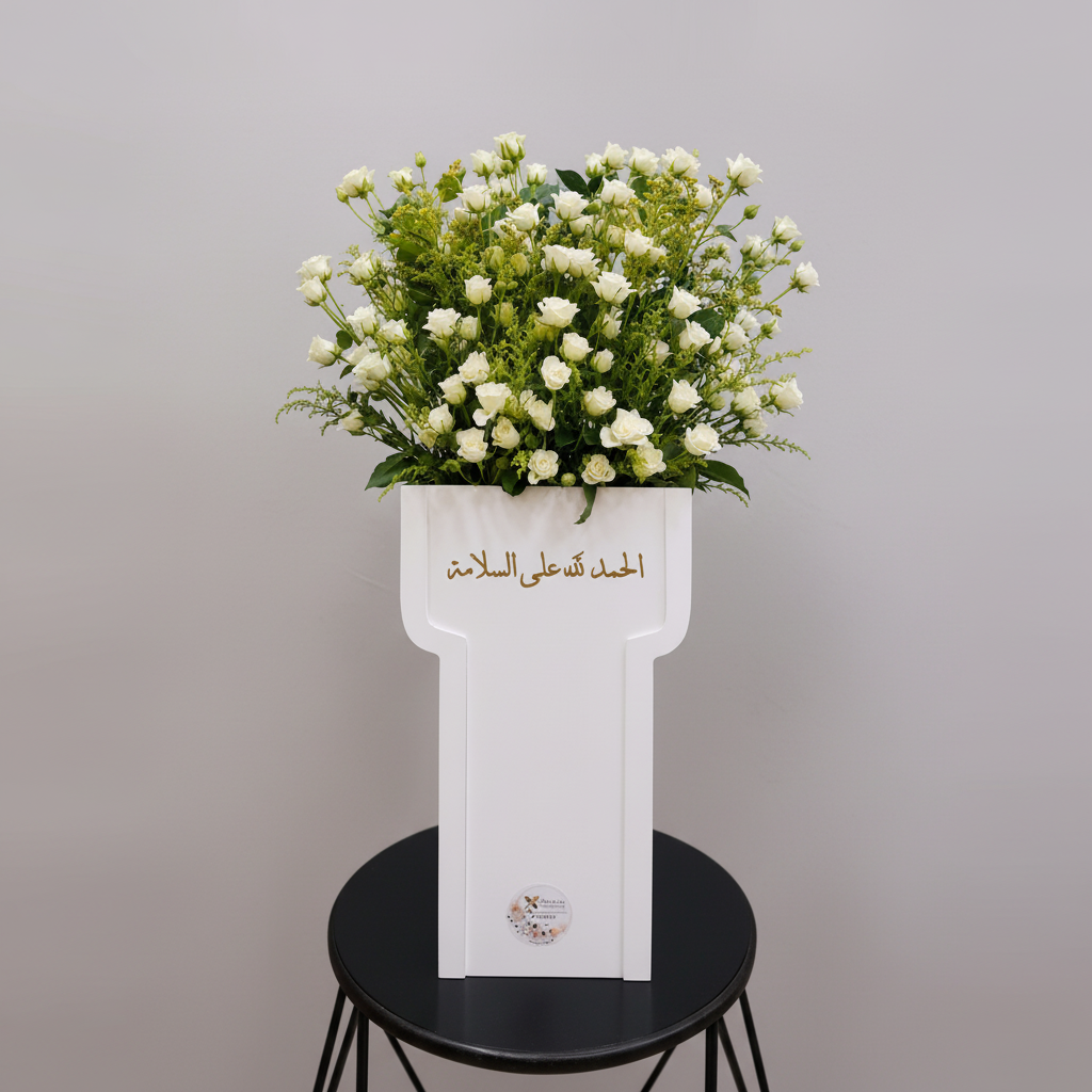 20 Stems White Baby Roses Arrangement