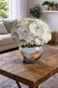 White Orchid Goldfish Bowl - Ward and Haneen - Buy Flower in hawally, Kuwait