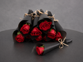 🌹 10 pics Single Red Rose Mini Bouquet Set