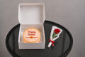 Happy Rakhi cake and Rose