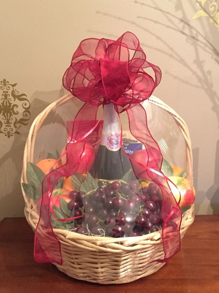This Premium Fruit & Celebration Gift Basket