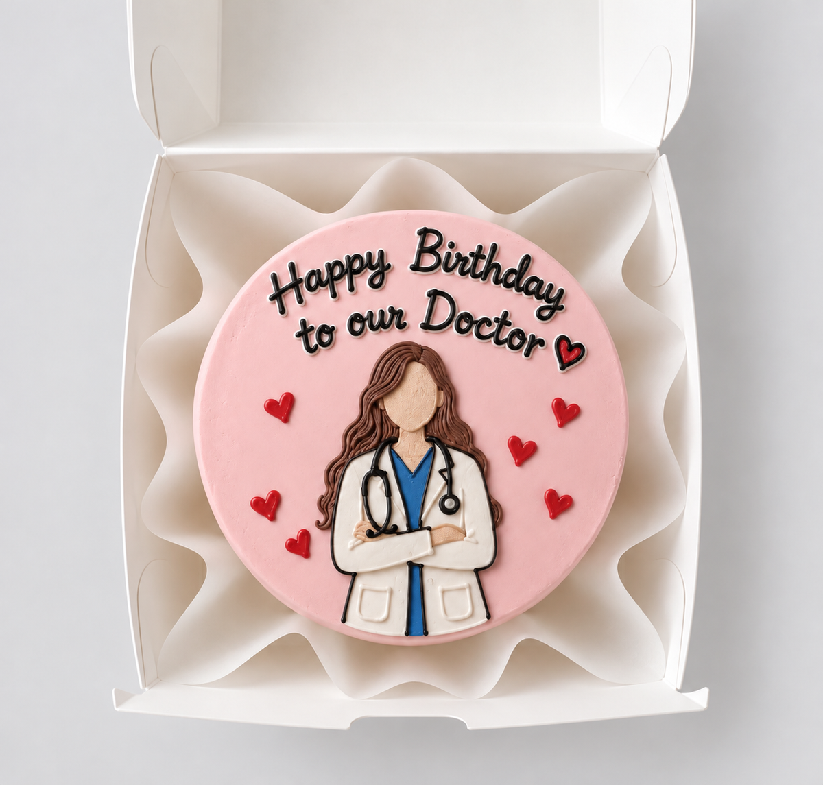 Doctor's Birthday Lunchbox Cake