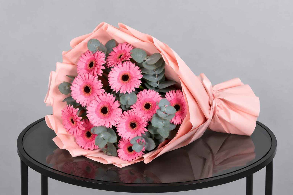 Fresh Pink Gerbera Bouquet