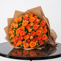 Smart Orange Baby Rose Bouquet