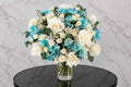 Blue Light Floral Vase