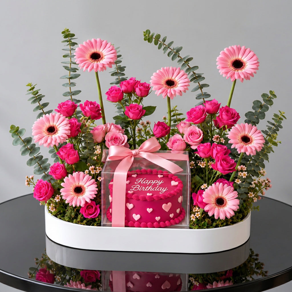 Pink Celebrations Tray