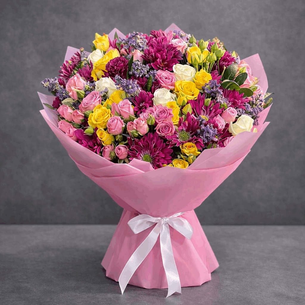 Colorful Garden Bouquet - Ward and Haneen - Buy Flower in hawally, Kuwait