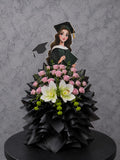 Graduation Bloom Elegance floral arrangement by Ward and Haneen featuring vibrant blooms for graduation celebrations.