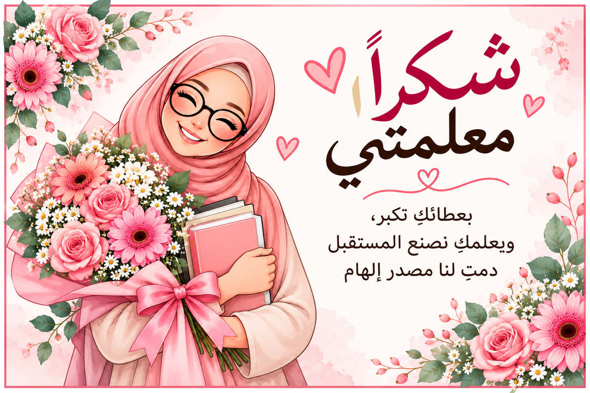 Arabic Teacher Card