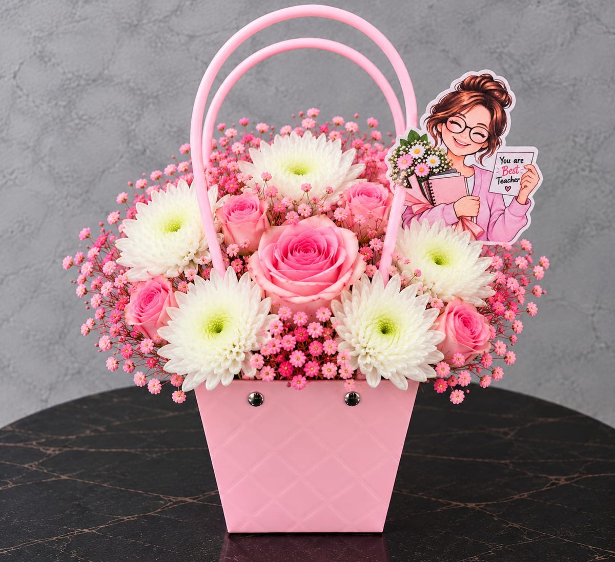 Teacher's Day Floral Bag