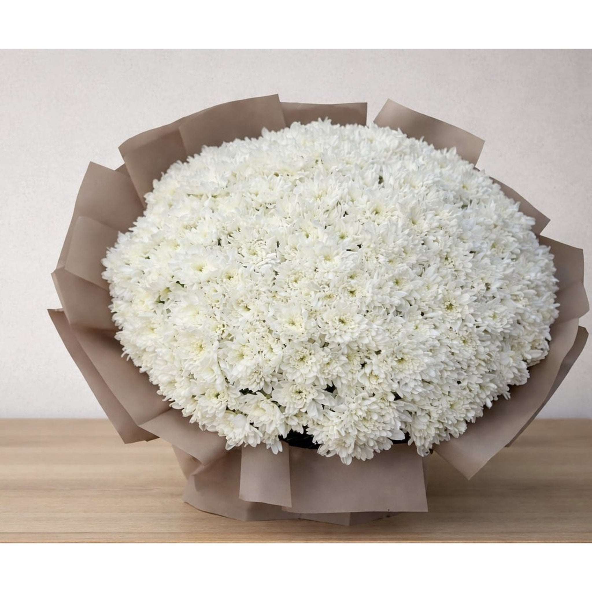 The "White Cloud" Chrysanthemum Bouquet - Ward and Haneen - Buy Flower in hawally, Kuwait