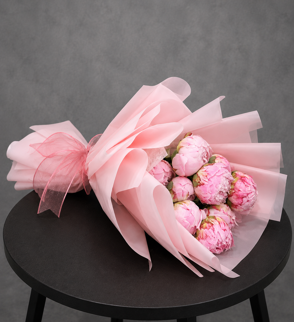 Soft Pink Peony Bouquet