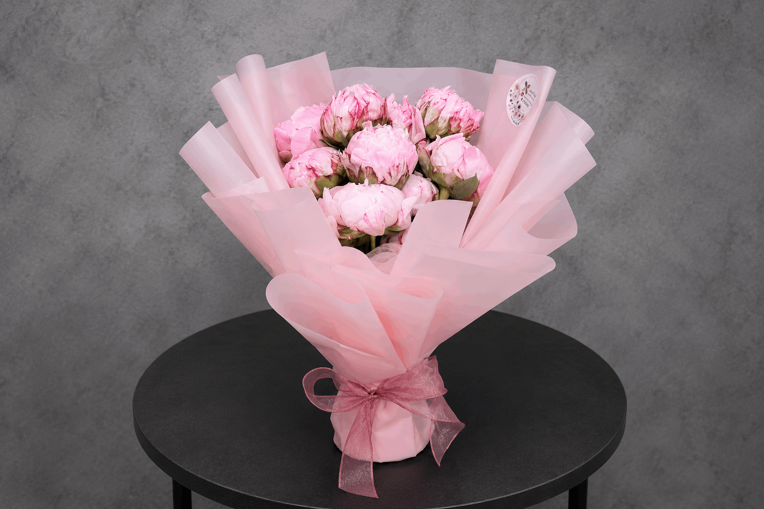 Soft Pink Peony Bouquet - Ward and Haneen - Buy Flower in hawally, Kuwait