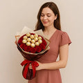 Red Roses & Ferrero Bouquet