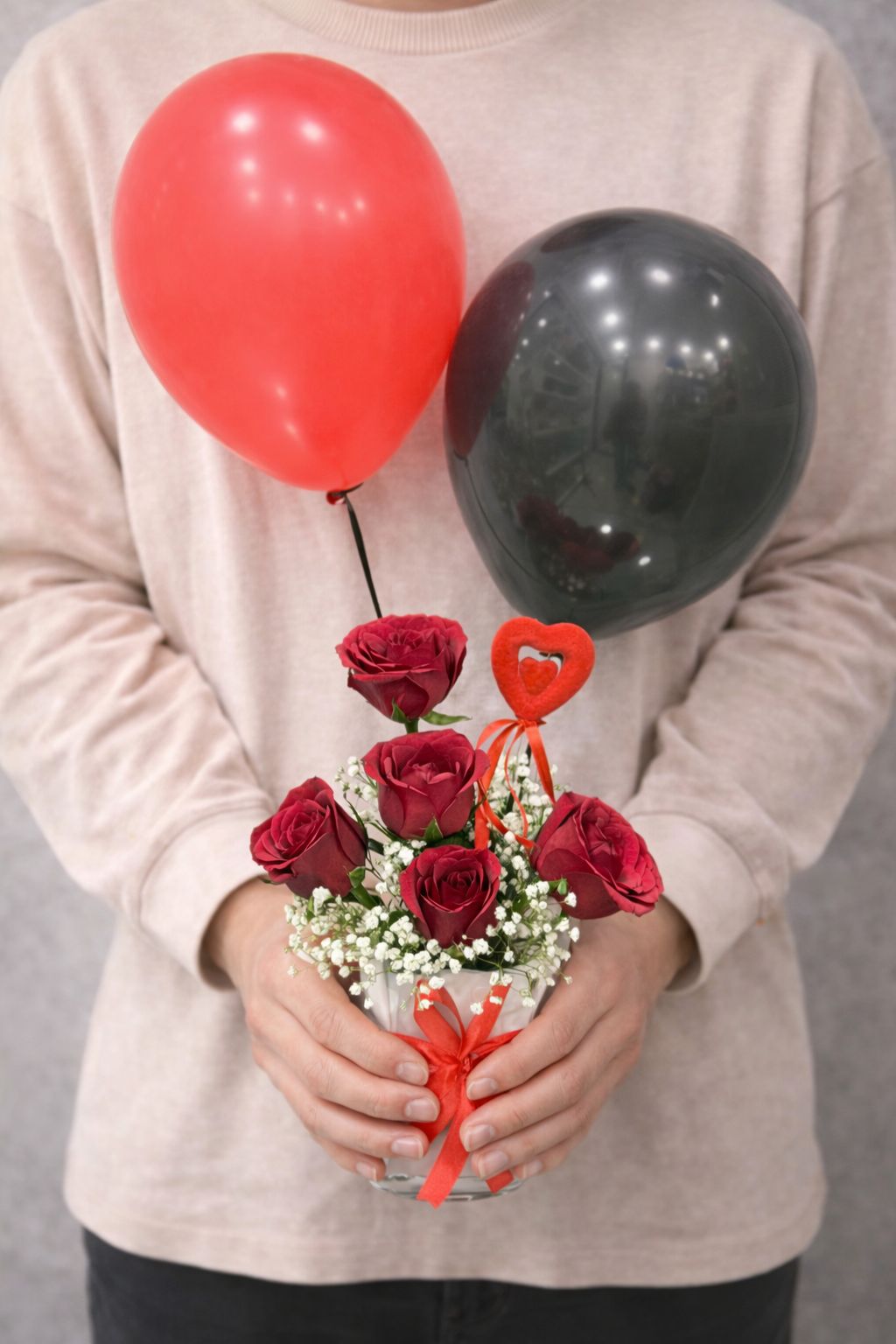 Ward and Haneen Classic Romantic Gesture Gift Set featuring a heartfelt card, chocolates, and a decorative box for special occasions.