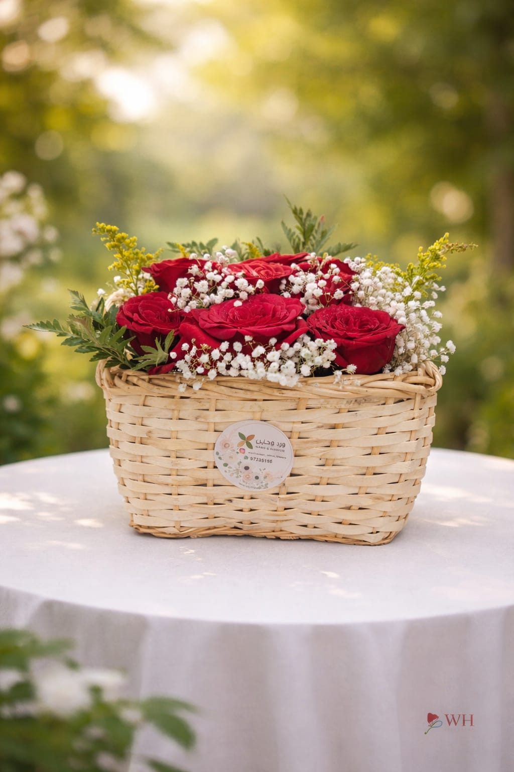 Classic Rose Basket Arrangement