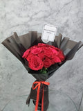 Midnight Red Rose Birthday Bouquet