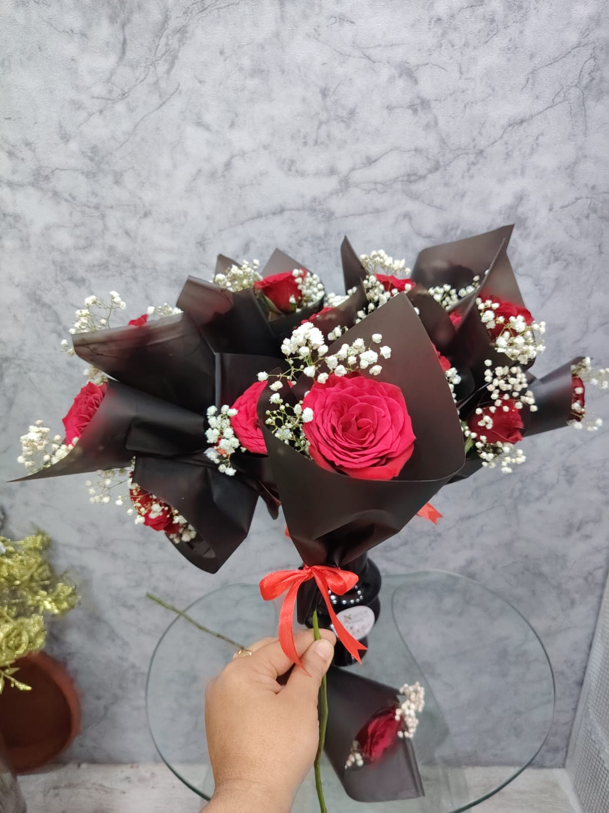 Midnight Love – Single Rose Wrap