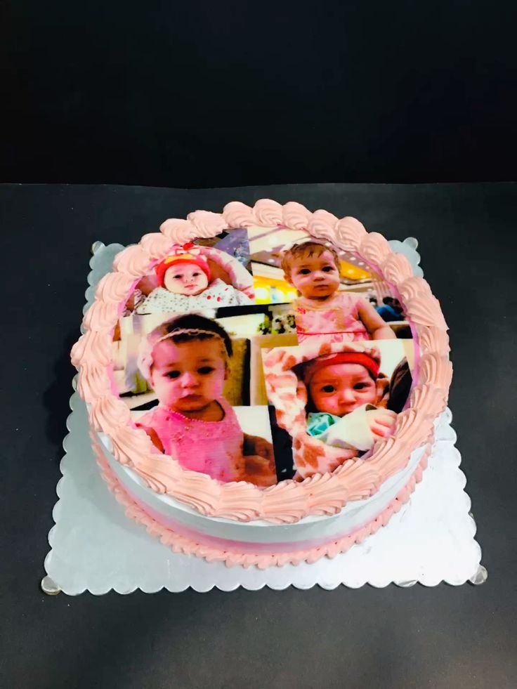 Personalized Photo Collage Birthday Cake – 7 inch / 9 inch