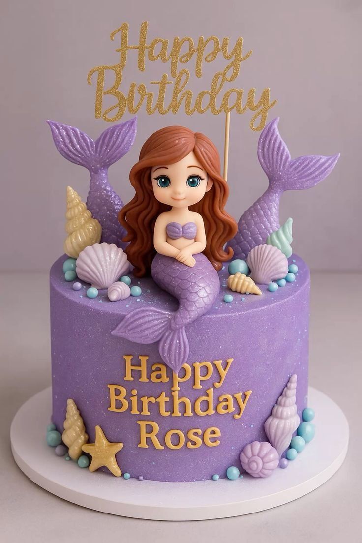Enchanted Mermaid Birthday Cake – 7 inch / 9 inch