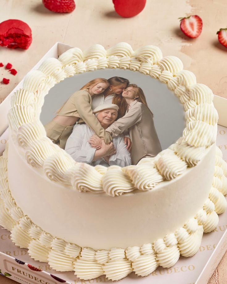 Personalized Edible Photo Celebration Cake – 7 inch / 9 inch