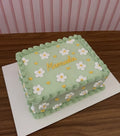 Mint Daisy Meadow Birthday Cake –  9 inch