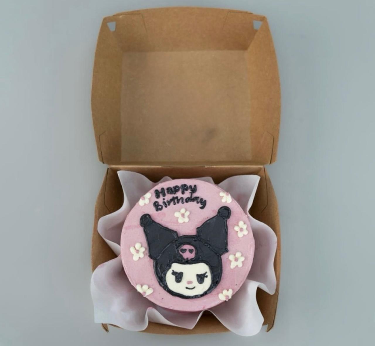Kuromi Birthday Mini Bento Cake – Pink