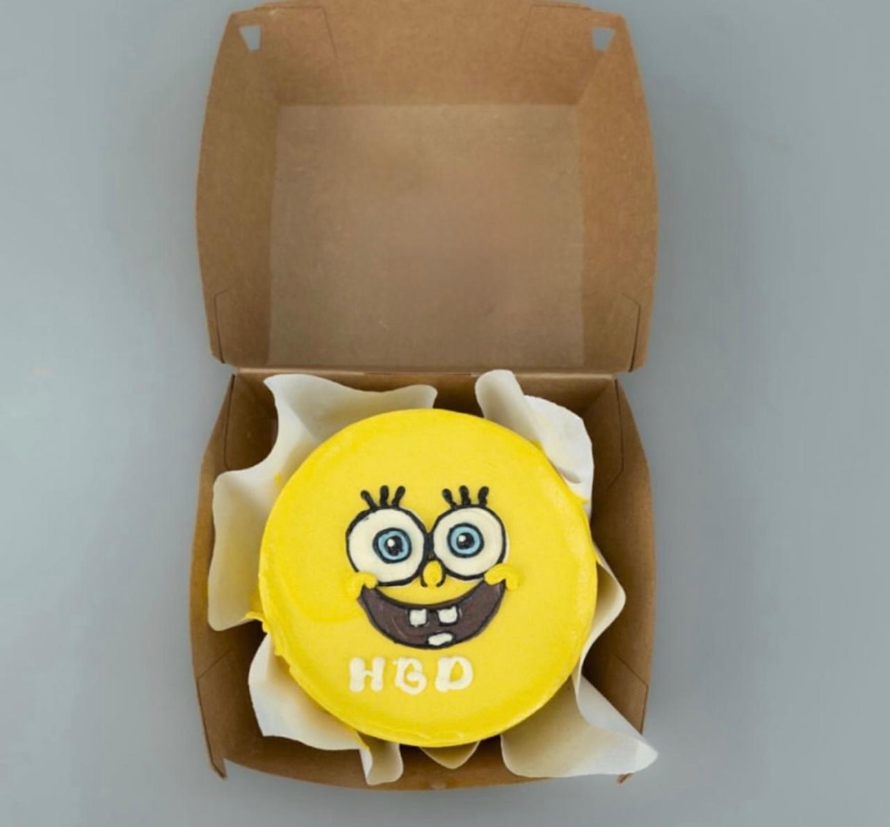 SpongeBob Birthday Mini Bento Cake – Yellow