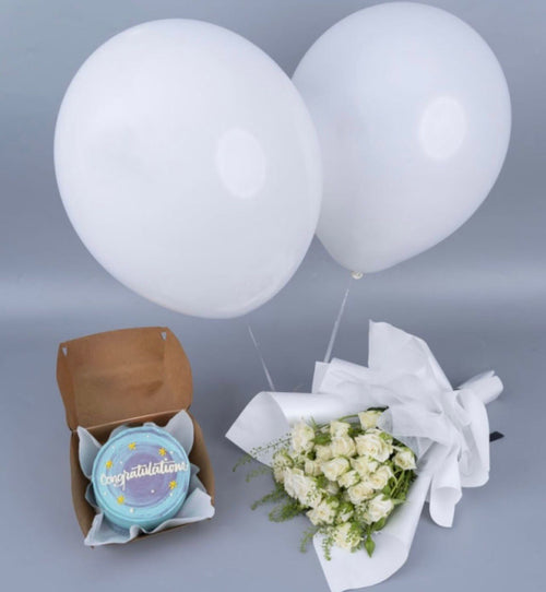Ward and Haneen Sky-High Success Congratulations Celebration Bundle with colorful decorations and festive accessories.