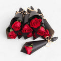 Midnight Velvet Red Rose Mini Bouquet Set – 10 Pieces